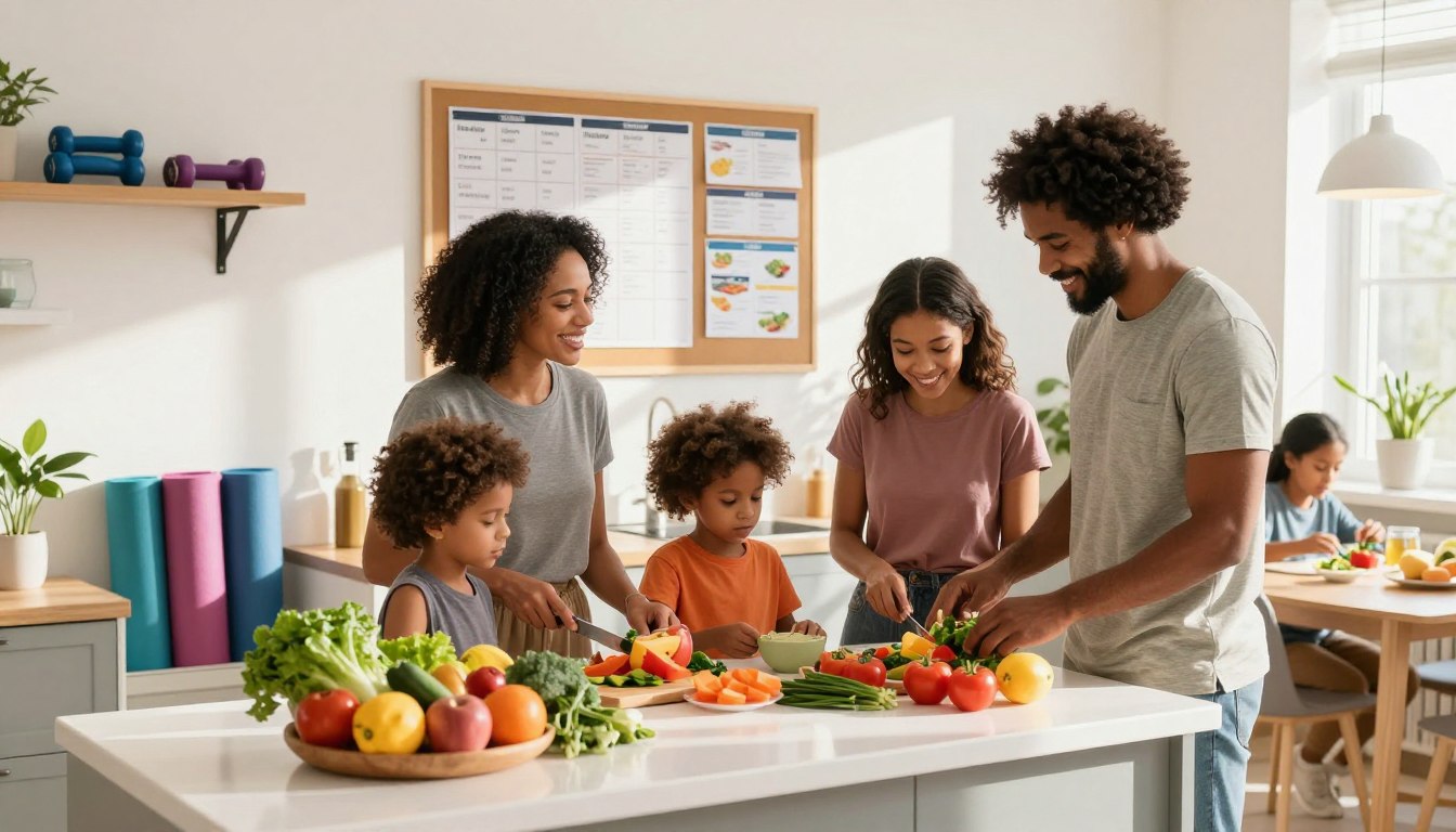family fitness and nutrition habits
