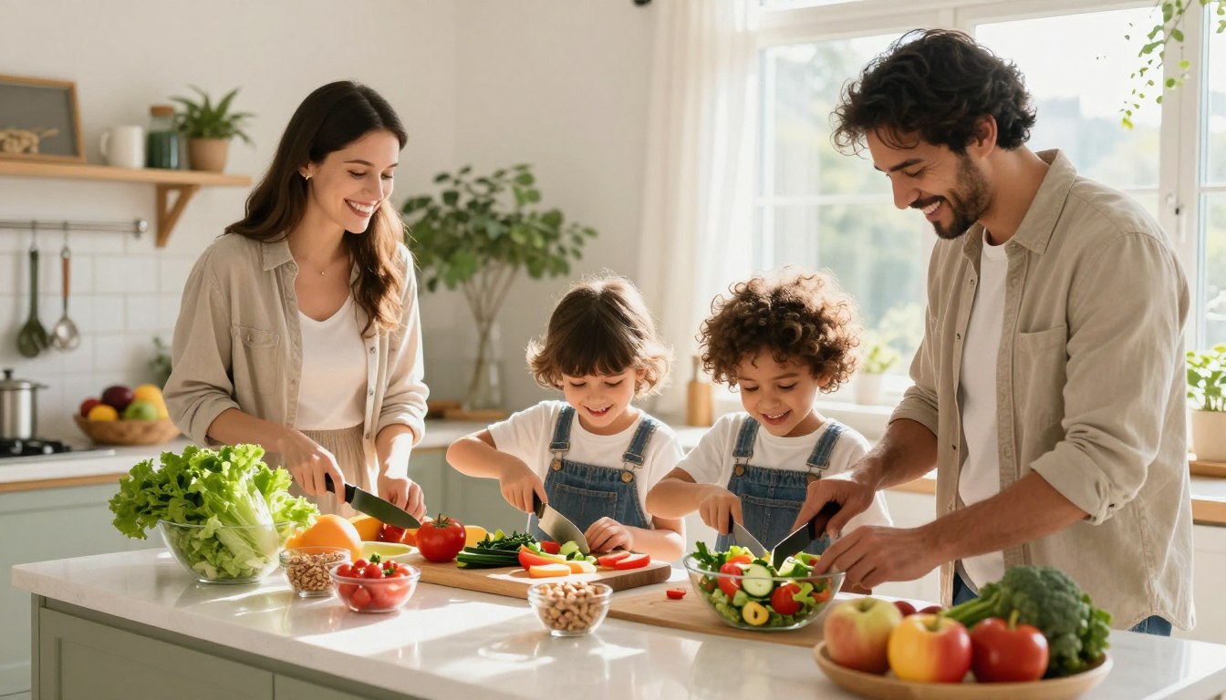 family wellness lifestyle routine